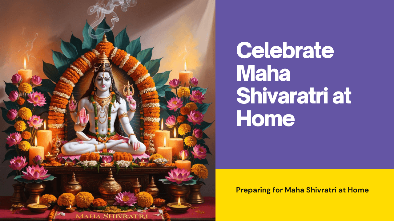 celebrating mahashivaratri at home altar setup