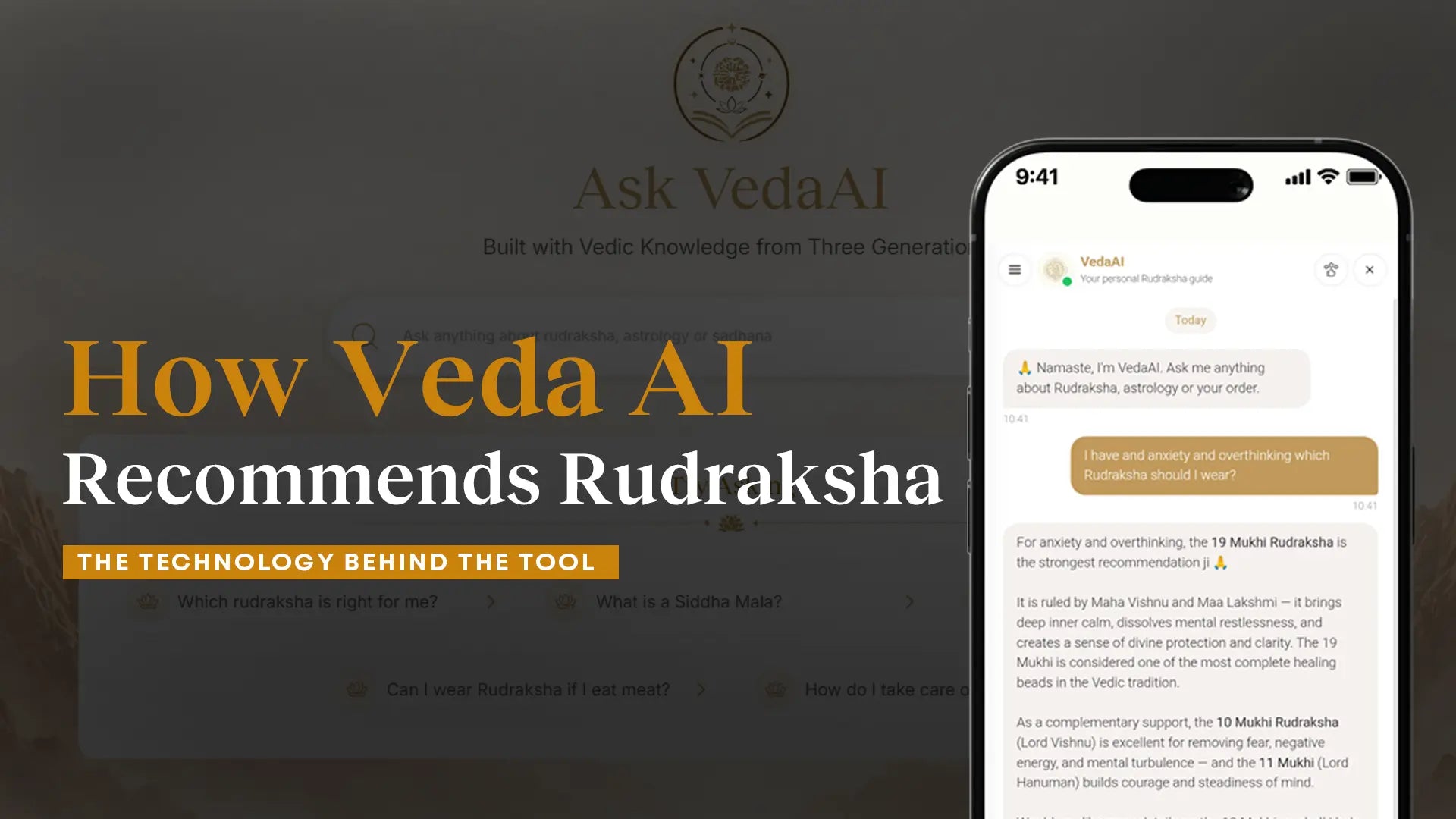 How Veda AI Recommends Rudraksha - The Technology Behind the Tool