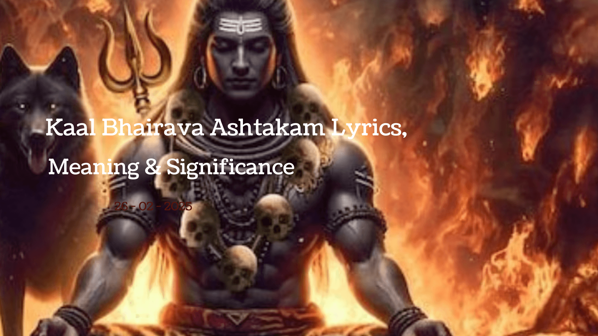 Image depicting meditating kaal bhairava