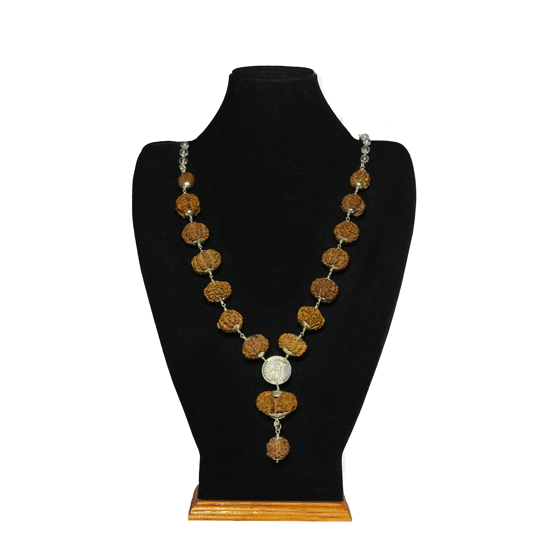 One Mukhi Round (Under-Developed) / Collector ($3300) / Sphatik with Silver