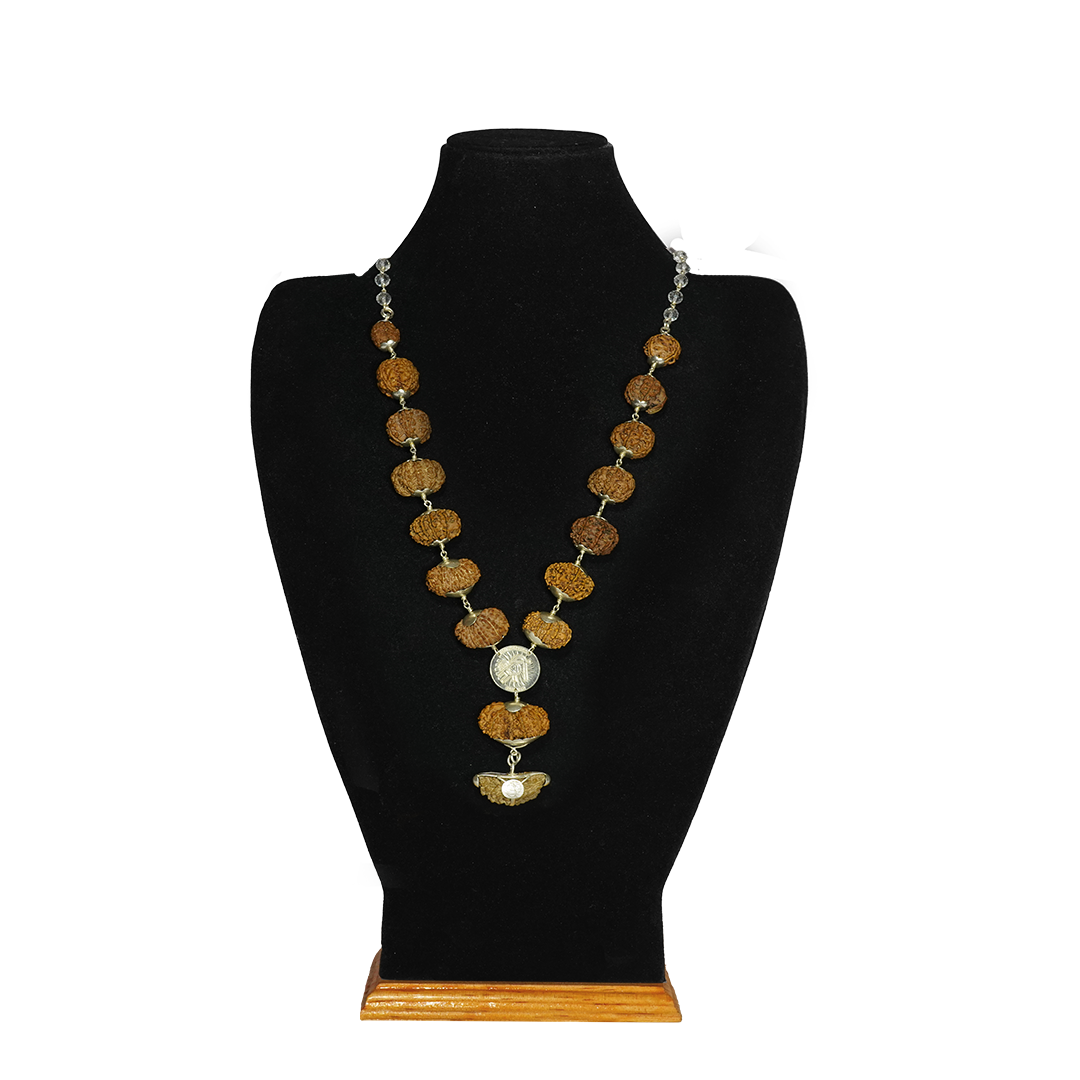 One Mukhi Moon Shape (India) / Regular ($1800) / Sphatik with Silver