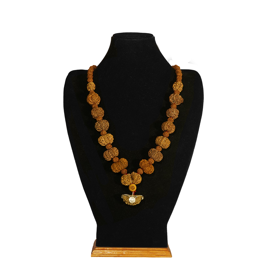 One Mukhi Moon Shape (India) / Regular ($1800) / On Red Thread