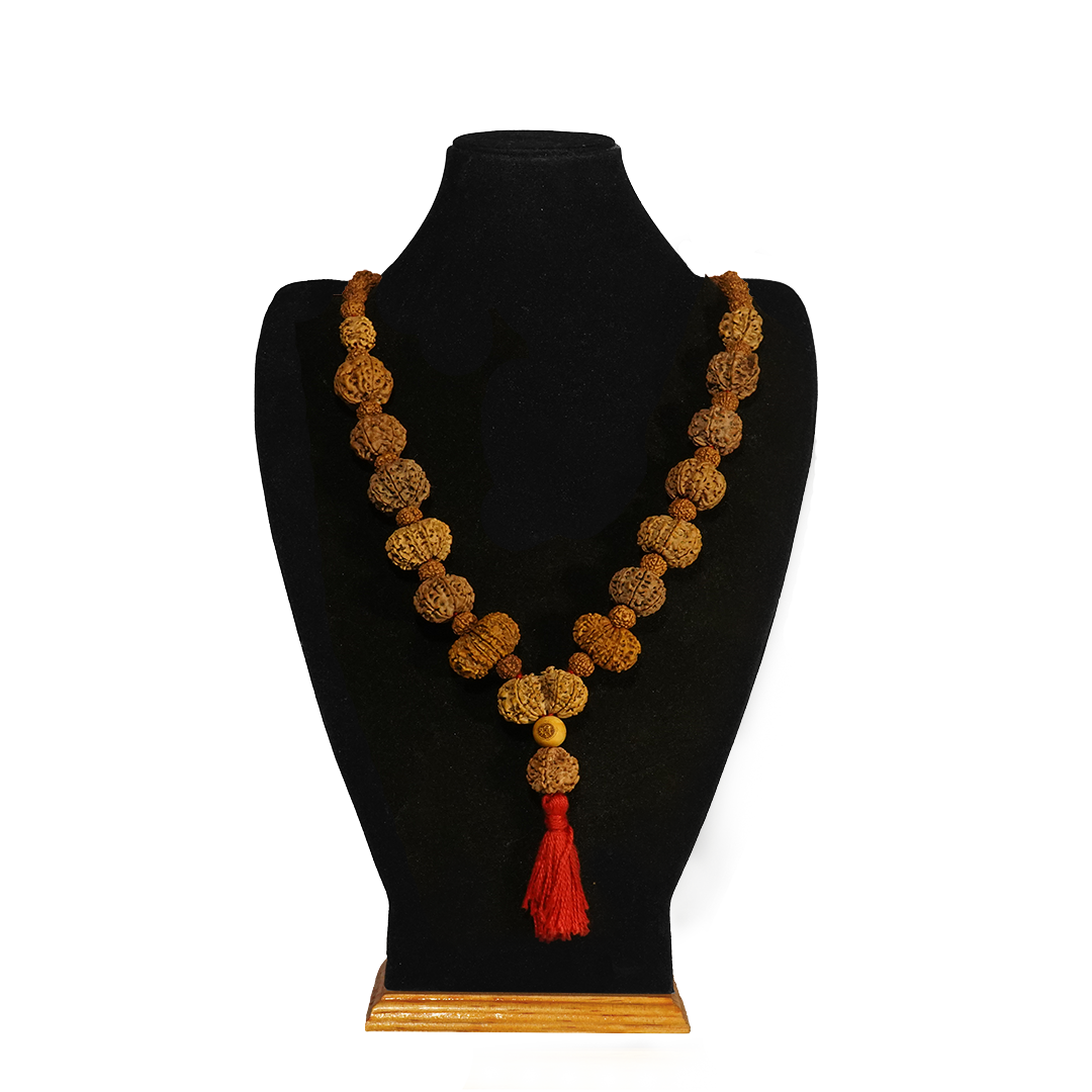 One Mukhi Round (Under-Developed) / Collector ($3300) / On Red Thread