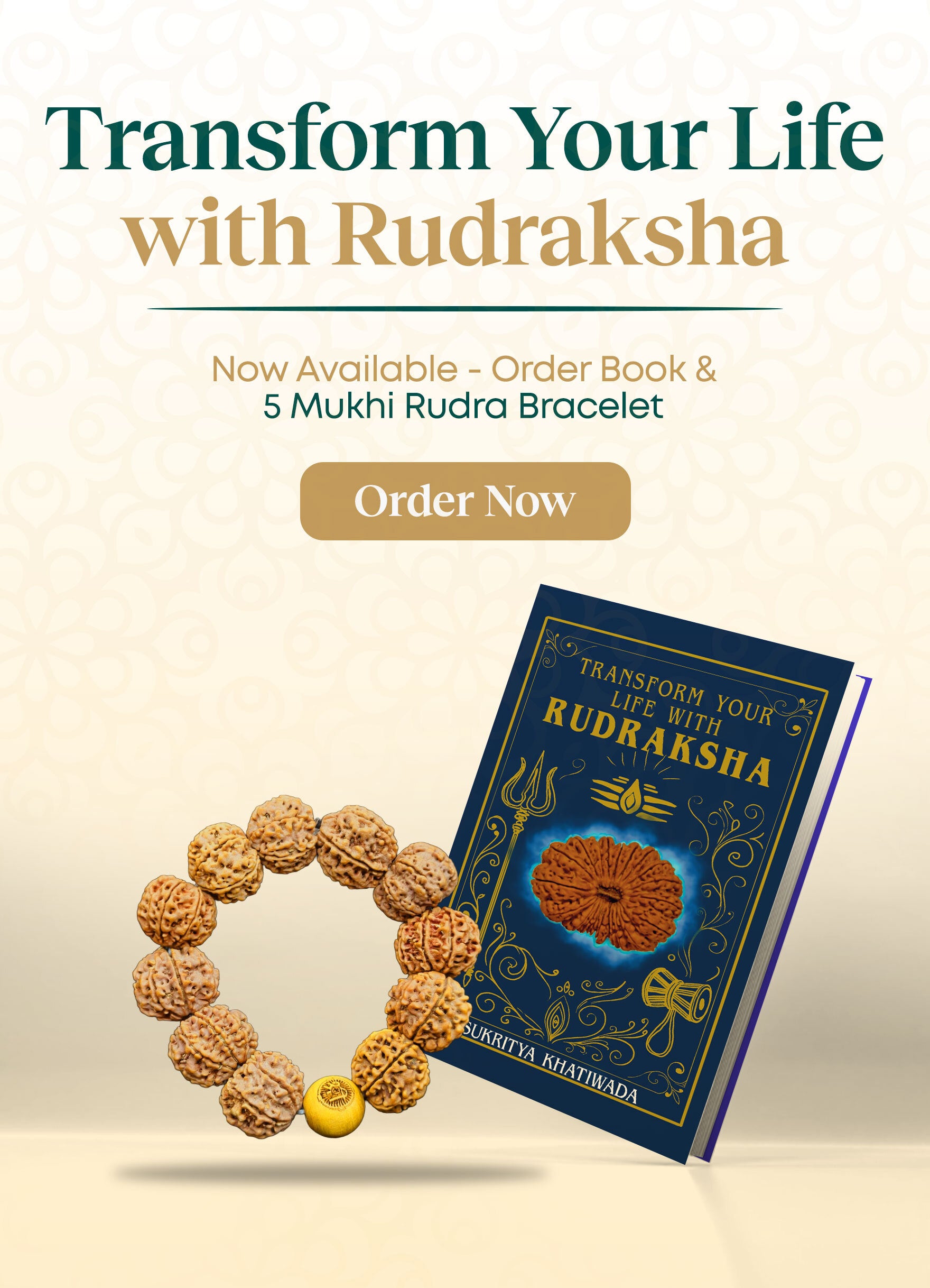 Transform Your Life With Rudraksha and Bracelet Banner  Banner