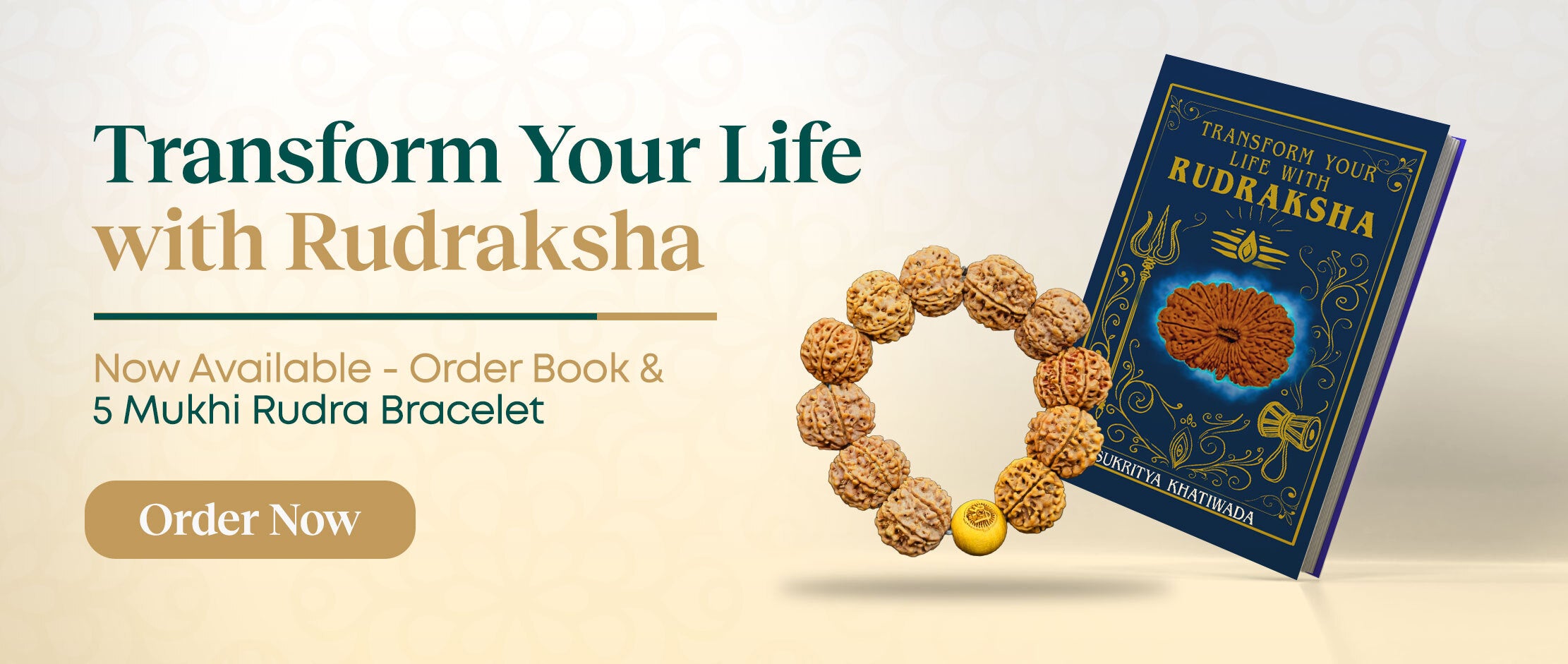Transform Your Life With Rudraksha and Bracelet Banner Desktop