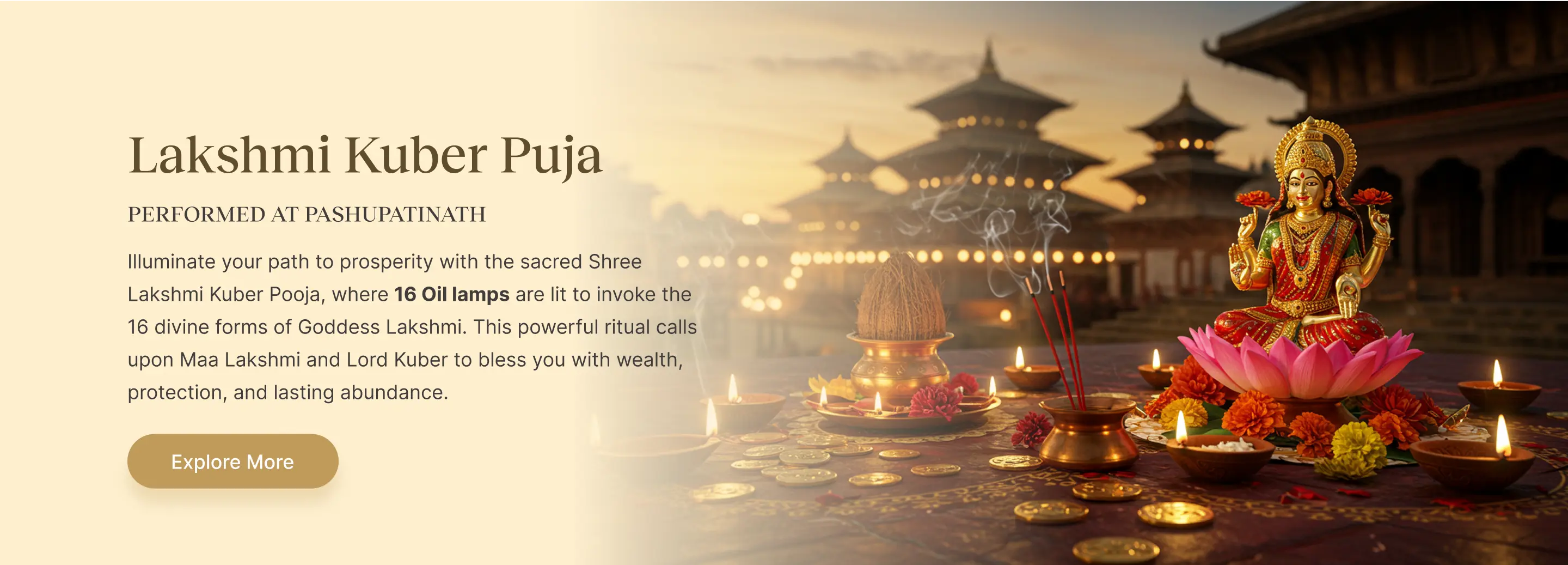 Lakshmi Kuber Puja at pasupatinath