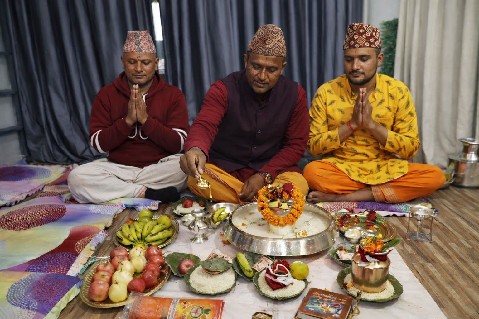 Trividha Prana Pratishtha Pooja (3 Brahmans)