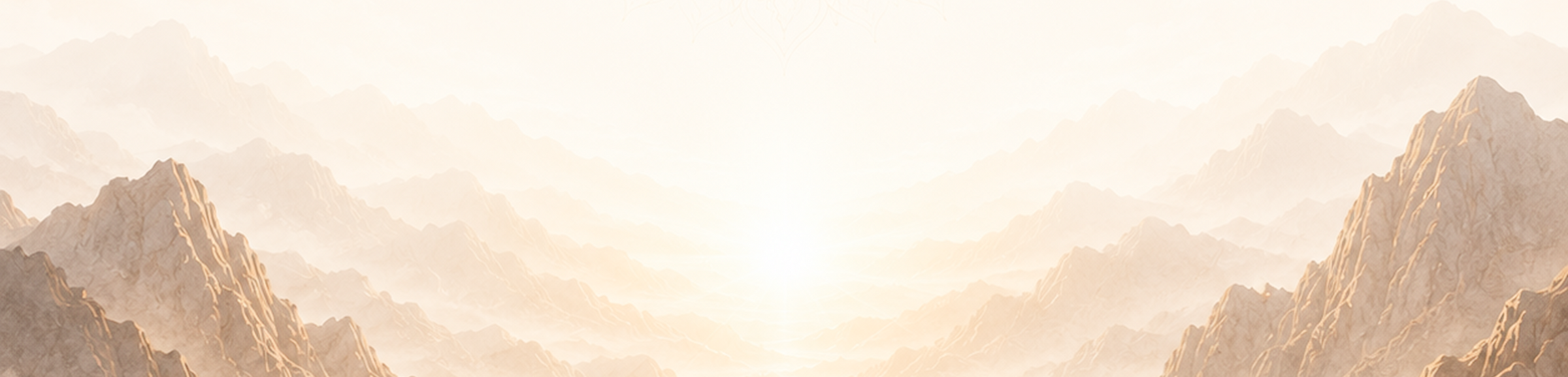 Soft mountain landscape