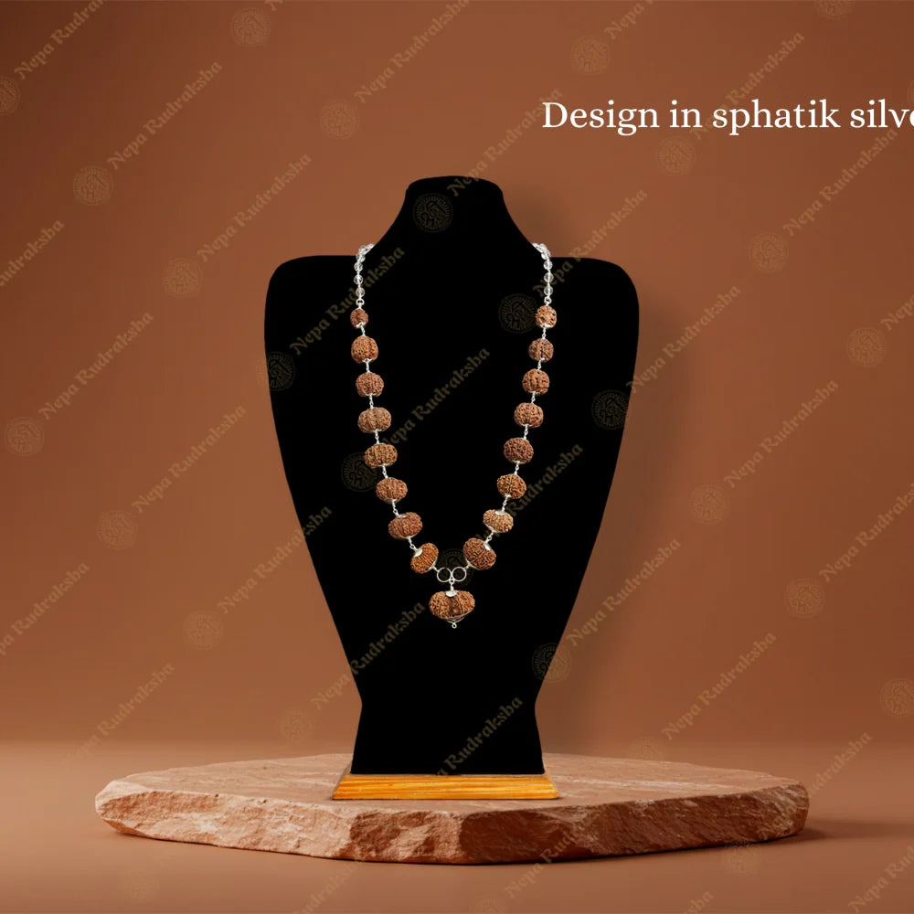 Regular / No One Mukhi / Sphatik with Silver