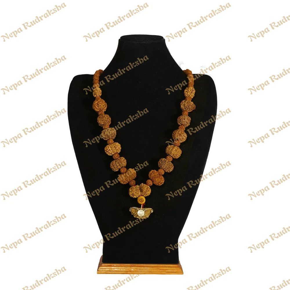 One Mukhi Moon Shape (India) / Regular ($1800) / On Red Thread
