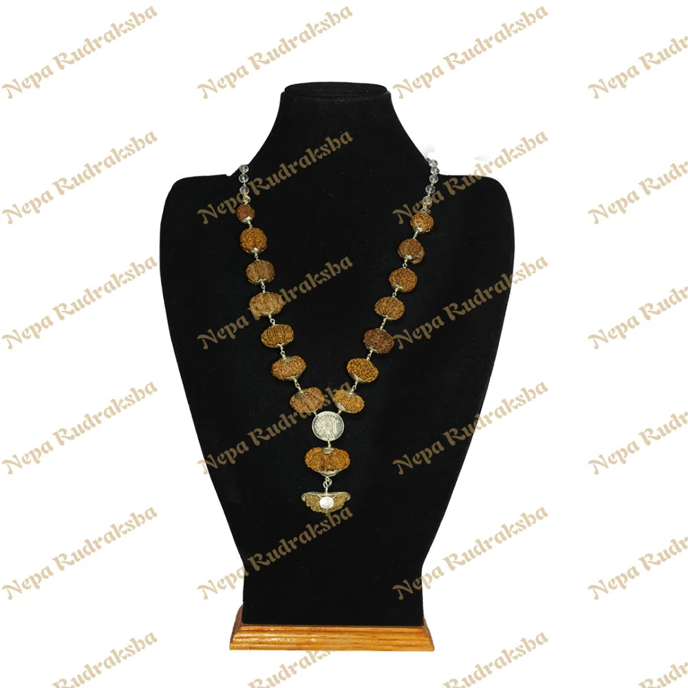 One Mukhi Moon Shape (India) / Regular ($1800) / Sphatik with Silver