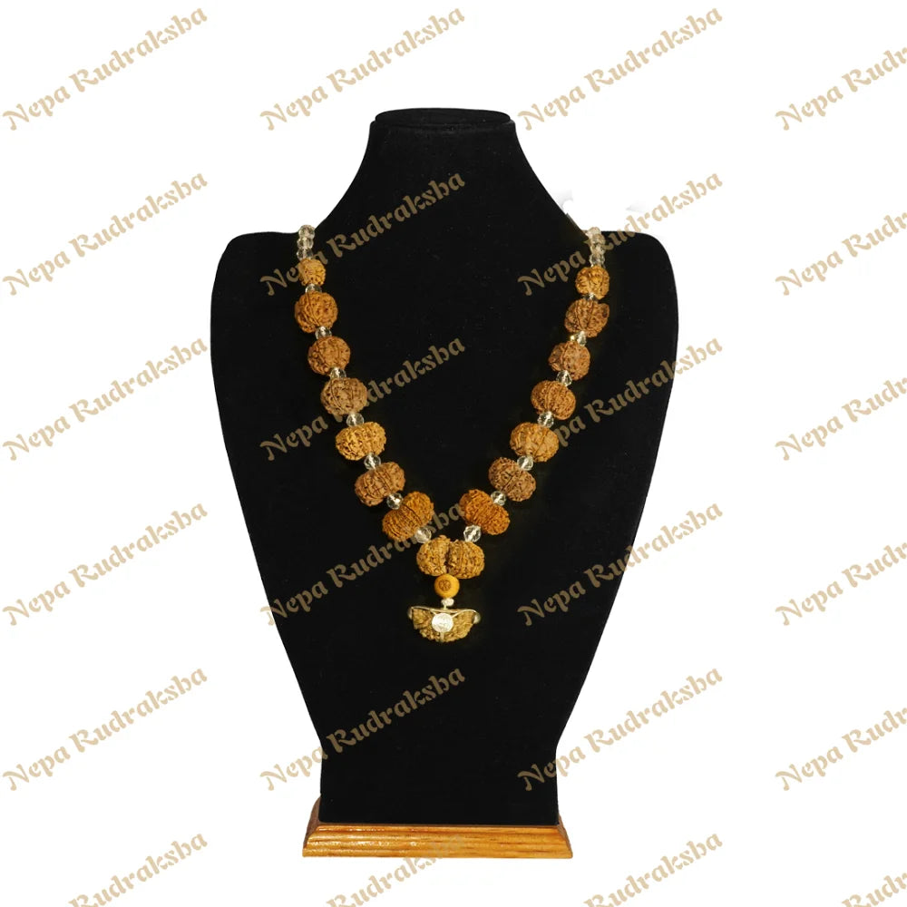 One Mukhi Moon Shape (India) / Regular ($1800) / Sphatik with Thread