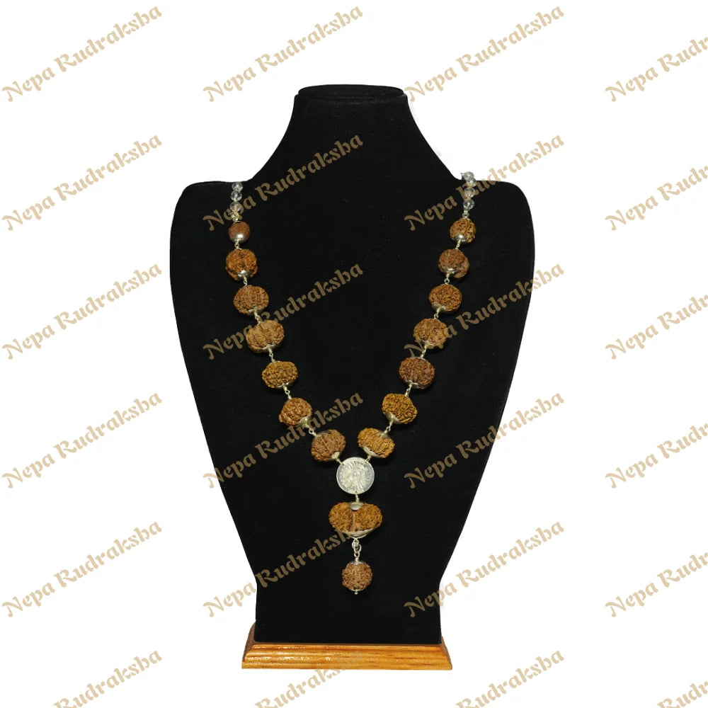 One Mukhi Round (Under-Developed) / Collector ($3300) / Sphatik with Silver